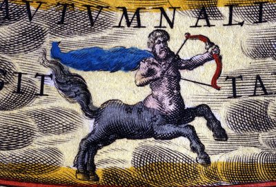 Horoscope: sign of the zodiac, Sagittarius by Unknown artist