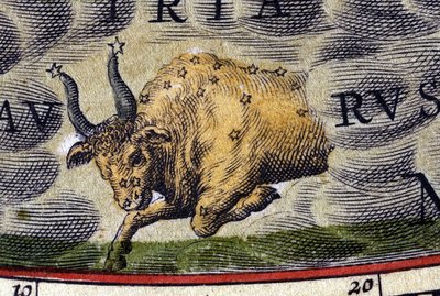 Horoscope: sign of the zodiac, Taurus. by Unknown artist