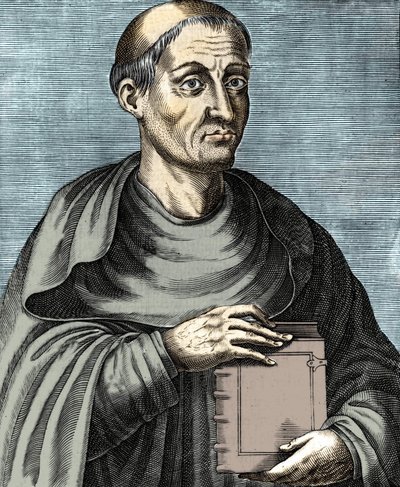 Hugues de Saint Victor. French theologian and philosopher. 12th century. Engraving of the 17th century by Unknown artist