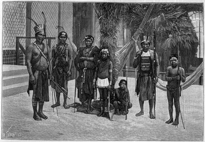 Human Zoo: Caribbean group at the Jardin d