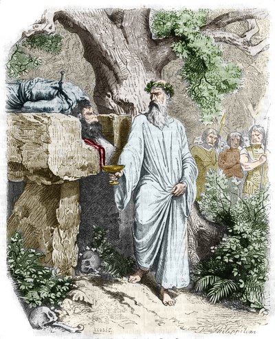 Human sacrifice by a Gaulish Druid - in 