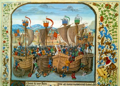 The Naval Battle of the Ecluse, Sluis on 20/06/1340 by Unknown artist