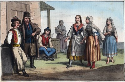 Hungarian Peasant in the 19th Century - Engraving from 