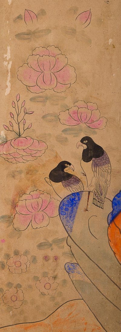 Bird and Flower Painting by Unknown artist