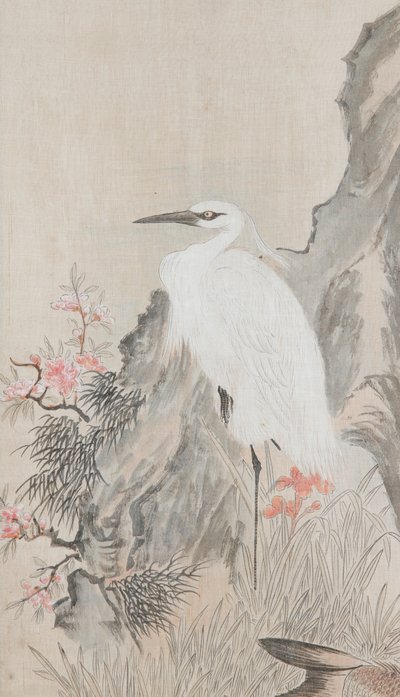 Bird and Flower Painting by Unknown artist