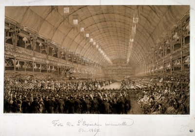 Illustration depicting the International Exposition of 1867 (Exposition Universelle d