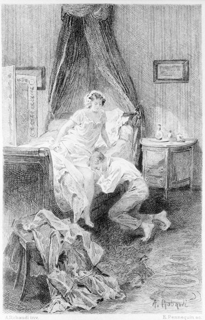 Illustration of "Red and Black" by Stendhal. 1830 by Unknown artist