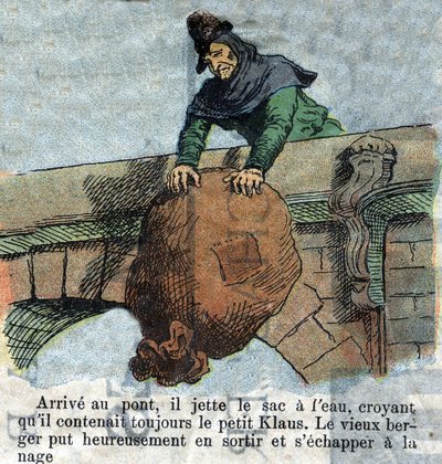 Illustration of the late 19th century for the tale by Hans Christian Andersen 