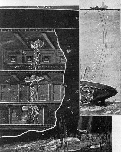 In 1885, the Diver Alexander Lambert Reached the Treasure Chamber of the Wreck of the 