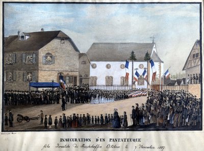 Inauguration of a pentateuch, Jewish festival of Reichshoffen celebrated on 7/11/1857 by Unknown artist