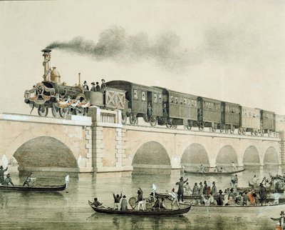Inauguration of the Bridge over the Lagoon of Venice by Unknown artist