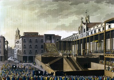 Inquisition Scene in the Public Square in Burgos, Spain. 16th Century by Unknown artist