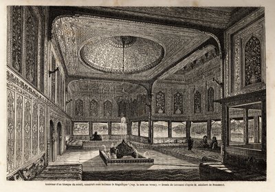 Inside a kiosk of the serail in Constantinople by Unknown artist