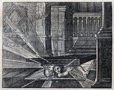 Italian proverbs: The truth cannot remain buried. Engraving of the 19th century by Unknown artist