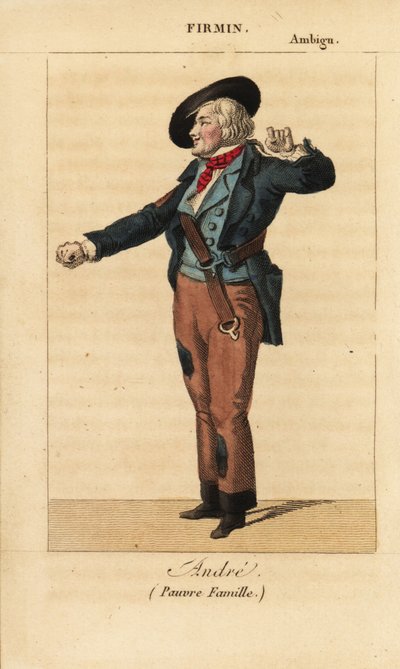 Jean-Baptiste Firmin as Andre in the melodrama Pauvre Famille by Unknown artist