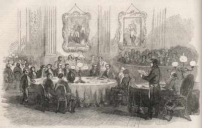 Jean-Jacques Berger (1790-1859) Prefect of the Seine, Proclaiming the Votes for the Empire to the Mayors of the Arrondissements, Paris by Unknown artist