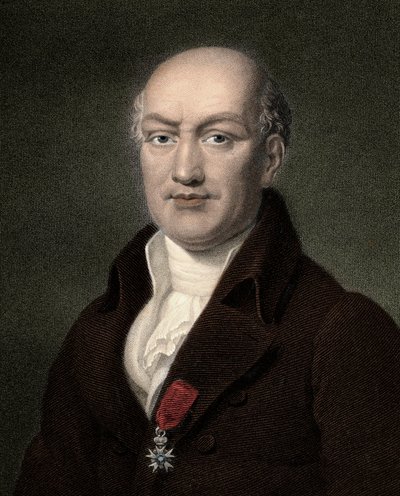 Jean Baptiste Joseph Delambre 1749-1822 - 19th century engraving by Unknown artist