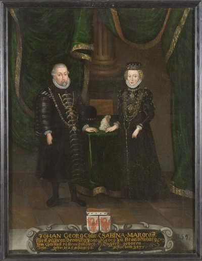 John George, Elector of Brandenburg and Sabina of Brandenburg-Ansbach, Electress of Brandenburg by Unknown artist