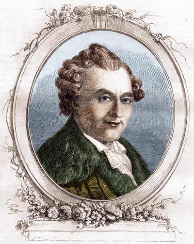 Jean Michel Sedaine. French dramatic author 1719-1797. by Unknown artist
