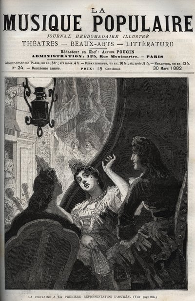 Jean de La Fontaine at the Premiere Performance of the Opera 
