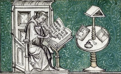 Jean de Meun Composing the Romance of the Rose, c.1380 by Unknown artist