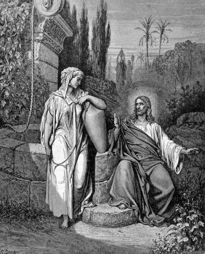 Jesus Christ and the Good Samaritan. The Gospel according to Saint John by Unknown artist