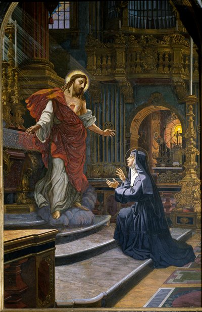 Jesus Appearing to Saint Margaret Mary Alacoque by Unknown artist