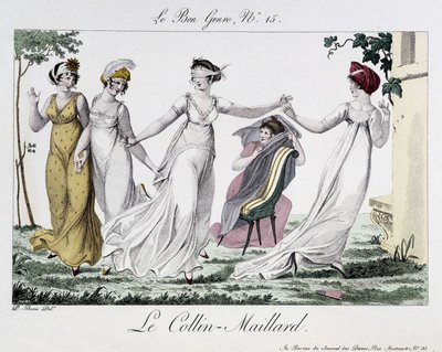 Jeu du Colin-Maillard (Colin Maillard) - in "Le Bon genre", No.14, early 19th century by Unknown artist