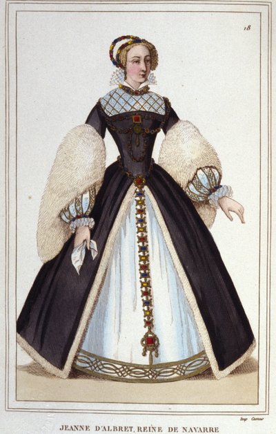 Joan of Albret, Queen of Navarre from 1555 to 1572. by Unknown artist