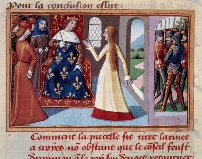 Joan of Arc Before King Charles VII by Unknown artist