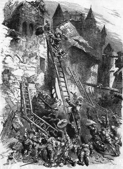 Joan of Arc at the Tournelles Attack on May 7 by Unknown artist