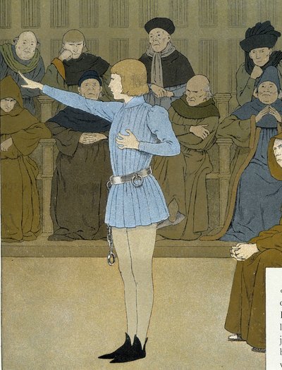 Joan of Arc swore at her trial - by Maurice Boutet de Monvel by Unknown artist