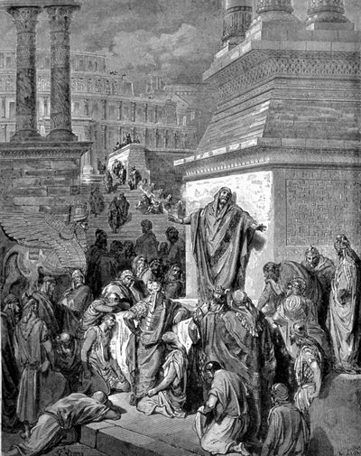 Jonah Exhorts the Inhabitants of Nineveh to Penance by Unknown artist