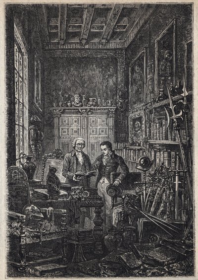 Jonathan Oldenbuck - The Saint of the Saints of the Antiquary - Illustration of the 19th century for the novel 