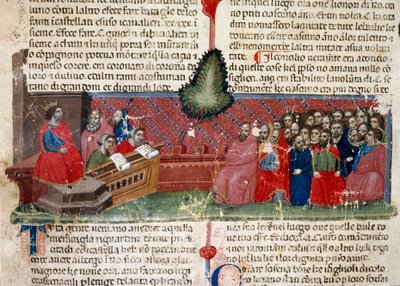 Julius Caesar on the Throne (Detail) by Unknown artist
