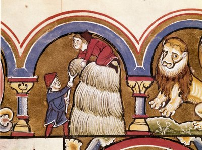 July: Agriculture: farmers making the harvest. Detail of a miniature from 