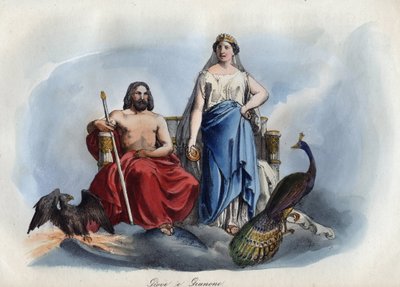 Jupiter and Juno - engraving from 