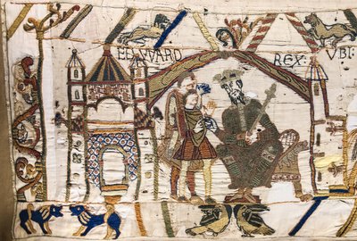 King Edward the Confessor Sends Harold to Normandy, Bayeux Tapestry by Unknown artist