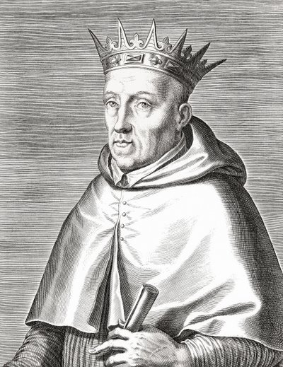 King Henry I of Portugal and a Cardinal. Portrait by Unknown artist