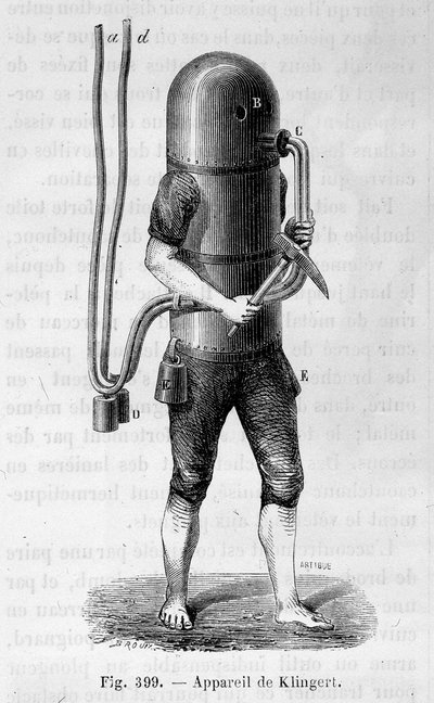 Klingert diving apparatus - in 