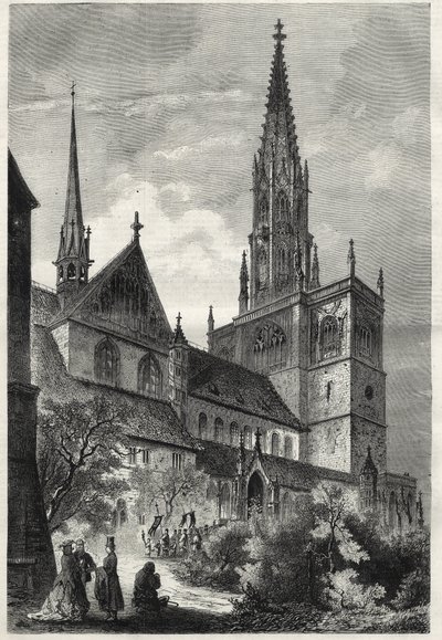 Konstanz Minster or Konstanz Cathedral - Germany - Notre-Dame Cathedral of Constance - 1868 by Unknown artist
