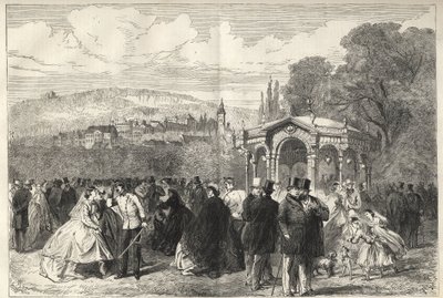 General View of Baden-Baden from the Gardens of the House of Conversation - 1867 by Unknown artist