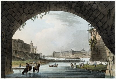 La Monnaie, 4 Nations in Paris seen by J.C. Mats, Published by W. Miller in London-1806 by Unknown artist