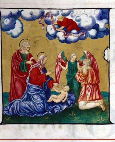Nativity, representation from a Choir of the Chiesa dell