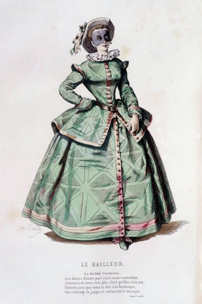 La dupre in "le Railleur" (by Antoine Mareschal in 1635), in "le theatre francais au 16 eme et 17 eme ecle anterieur à Moliere" by Edouard Fournier by Unknown artist