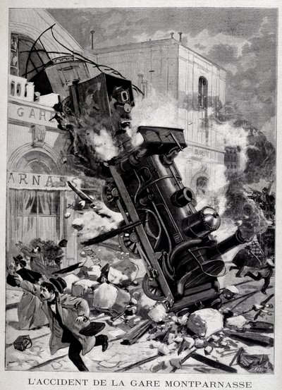 The accident at Montparnasse Station in Paris - in 