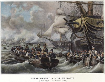 Landing on the Island of Malta by Napoleon Bonaparte, June 9 by Unknown artist