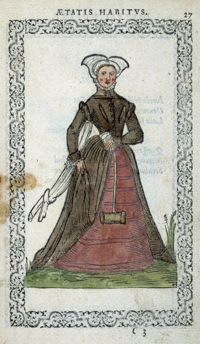 The Englishwoman - in “Habits et effigies” by Jean Sulperius by Unknown artist