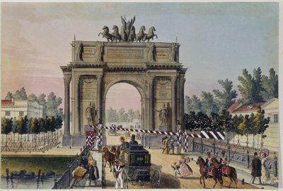 The Triumphal Arch in Saint Petersburg by Unknown artist