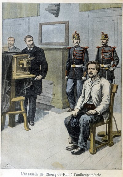 The assassin of Choisy-le-Roi at anthropometry (and Mr. Alphonse Bertillon) - in 